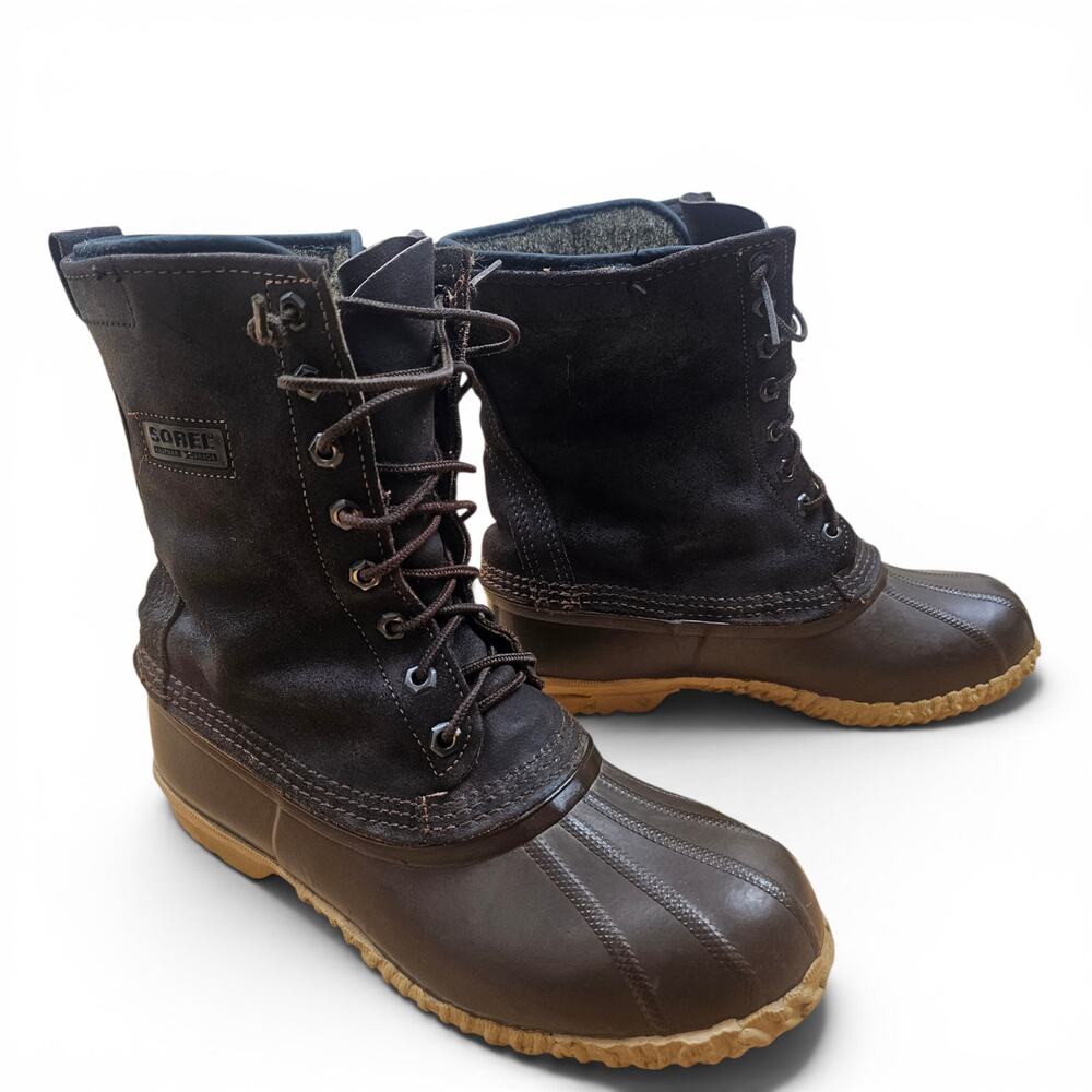 SOREL Kaufman Canada Pac Boots Men's 9 VTG 80's Canada Duck Winter Snow Hunting